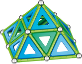 Geomag set magnetic 114 piese Classic Panels green line, 473